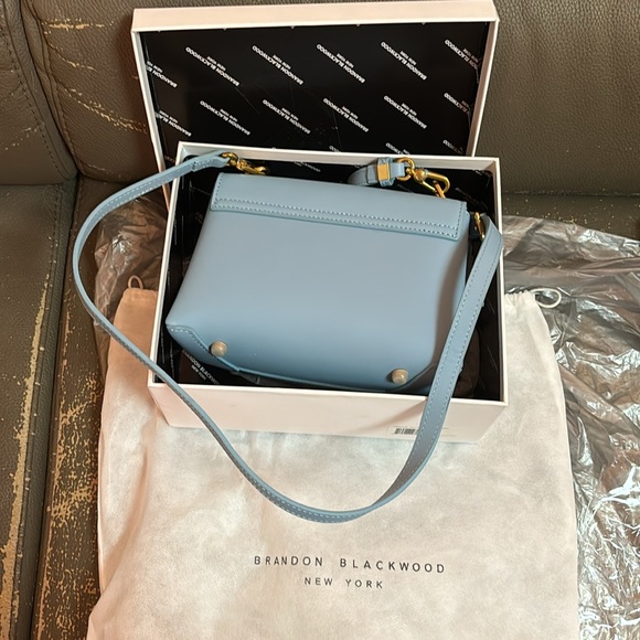 Brandon Blackwood Bowen Bag- Blue Leather - Picture 6 of 8